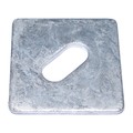 Midwest Fastener Square Washer, Fits Bolt Size 5/8 in Steel, Galvanized Finish, 50 PK 50266